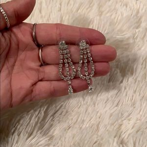 Bling dangle earrings